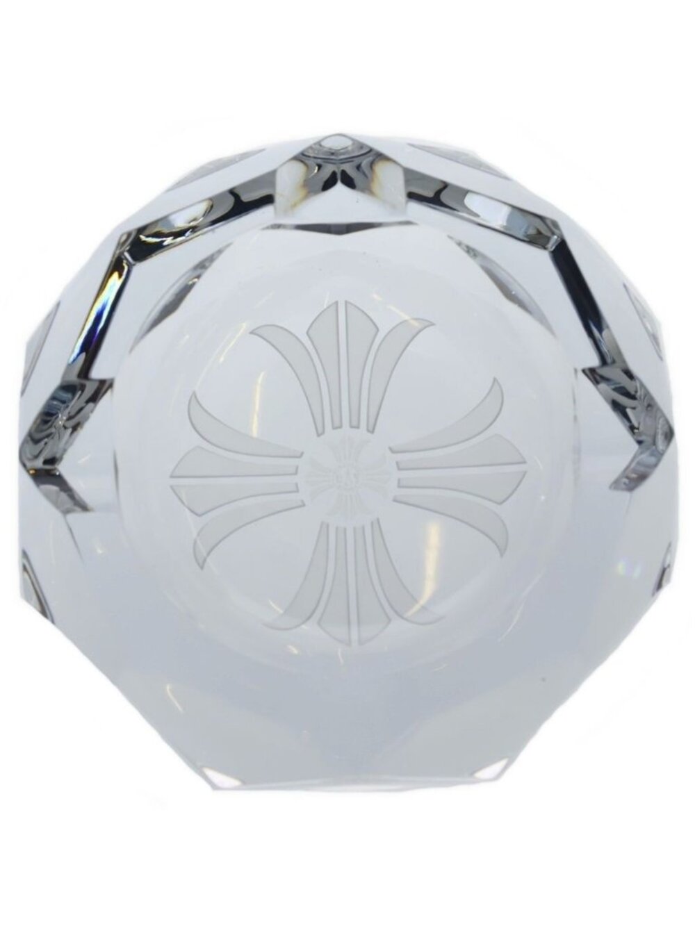Chrome Hearts Baccarat CH Plus Crystal Ashtray Clear